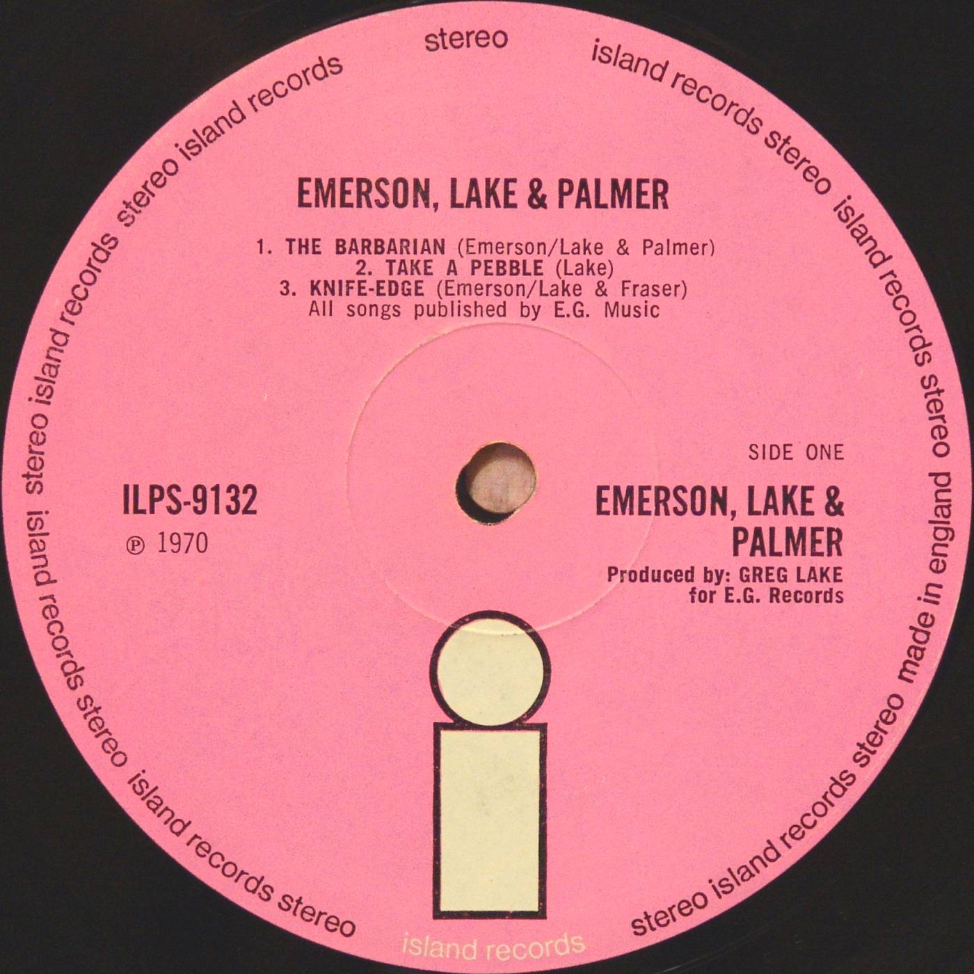 Emerson, Lake and Palmer Emerson Lake and Palmer [lp label a island uk]